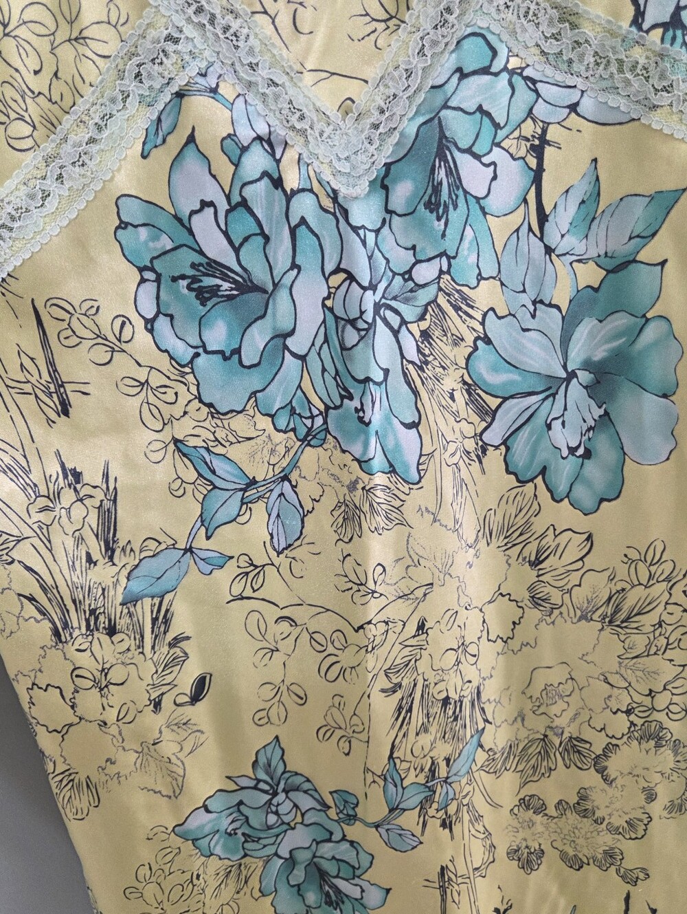 Vintage Jones New York Womens Midi Dress Size Large Fairycore Whimsical Floral - Picture 5 of 8